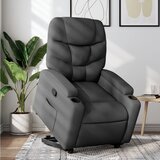 Maison Chic Naslanjač - Relax naslanjač s funkcijo vstajanja temno sivo blago, (22040197) | Shoptok.si
