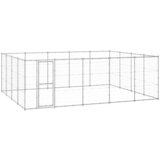 vidaXL Vanjski kavez za pse od pocinčanog čelika 24,2 m² | shoptok.hr