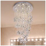  LED kristalno plafonsko svetlo SAMOA LED/30W/230V prečnika 40 cm sjajni hrom + daljinski upravljač Cene