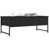 vidaXL Klubska mizica črna 101x49x39,5 cm inženirski les Cene