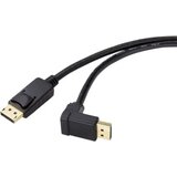 Renkforce DisplayPort priključni kabel DisplayPort vtič\, DisplayPort vtič 1.50 m črna SP-9163732 pozlačeni konektorji DisplayPort kabel, (20415291) Cene