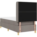  s opruga kutije Sivo-smeđa 100 x 200 cm tkanina | shoptok.hr