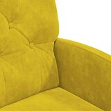  Blagovačke stolice s kotačima 2 pcs Žuta 58 x 67 x 97 cm Baršun | shoptok.hr