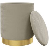 vidaXL Okrogel stolček temno siv žamet | Shoptok.si