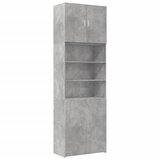 Furnova Visoka omara betonsko siva 80x42,5x249 cm inženirski les, (21954830) | Shoptok.si