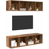VidaXL Komplet TV omaric 3 pcs Star les Konstruiran les, (5000132416) Slike