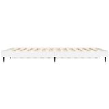 vidaXL Posteljni okvir bel 120x190 cm inženirski les | Shoptok.si