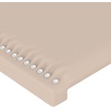  LED uzglavlje boja cappuccina 80 x 5 x 78/88 cm od umjetne kože | Eponuda.com
