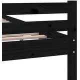  Okvir za krevet od masivnog drva crni 100 x 200 cm | Eponuda.com