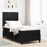  Krevet s opruga kutije s uzglavljem Crna 80 x 200 cm Baršun | shoptok.hr