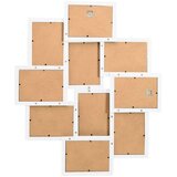 vidaXL Okvir za 10 fotografija (13 x 18 cm) bijeli MDF | shoptok.hr