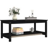  Klubska mizica črna 110x55x45 trdna borovina, (20711344) | Shoptok.si