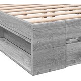 vidaXL Posteljni okvir s predali siva sonoma 160x200 cm inženirski les | Shoptok.si