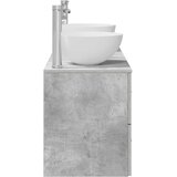  Set ormarića za kupaonicu 3 kom. Betonska siva 49,5 x 41 x 64,5 cm | shoptok.hr
