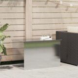 vidaXL Vanjska kutija za spremanje Srebrno 80 x 50.5 x 50 cm | shoptok.hr
