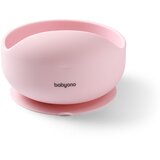 BabyOno Silikonska zdjelica s vakuumom 350 ml 6 m+, roza | shoptok.hr
