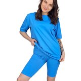 Pri Set of cotton t-shirt oversize shirt short leggings SPIREL Cijene