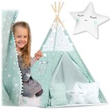 Nukido Teepee šator za djecu s svjetlima - boja mente | shoptok.hr