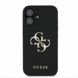Guess PU Grained 4G Metal Logo Zadní Kryt pro iPhone 16 Black Ovitek za telefon Vijolična | Shoptok.si