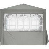 Šator za zabave Svijetlo siva 250 x 250 x 240 cm PE i čelik | shoptok.hr