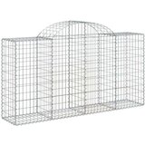  Lučne gabionske košare 9 kom 200x50x100/120cm pocinčano željezo | shoptok.hr