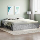 vidaXL Okvir za krevet siva boja betona 200x200 cm Cijene