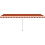  Automatska tenda sa senzorom LED 600 x 300 cm narančasto-smeđa | shoptok.hr