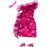 Barbie Mattel : Modni komplet - Roza obleka s srci (HRH36), (22103167) | Shoptok.si