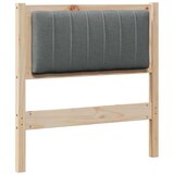 vidaXL tapecirani uzglavlje smeđa 80 cm masivni bor i tkanina | shoptok.hr