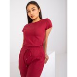 BASIC Feel Good T-shirt-RV-TS-4623.42-burgundy | shoptok.hr