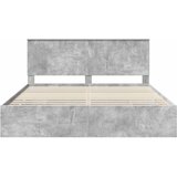  Krevetna konstrukcija s ladicama Betonski sivi 180 x 200 cm | shoptok.hr