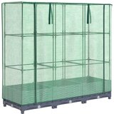 Maison Chic Visoka greda - Greda - Cvetlični Lonec s prevleko za rastlinjak videz ratana 120x40x123cm, (21790066) | Shoptok.si
