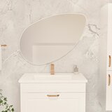 HANAH HOME lucas - white white decorative chipboard mirror Cene