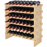  Modularni stalak za vino od 48 boca koji se može složiti stalak za vino od bambusa, 6 razina | shoptok.hr