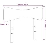  Uzglavlje bijelo 100 cm od masivne borovine | shoptok.hr