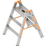 Layher Prostostoječa lestev za težke obremenitve, nosilnost 200 kg, 2 x 3 stopnice | Shoptok.si