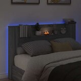  Krevetna ploča s LED-om Zidne Siva Sonoma 160 x 16 5 x 103 5 cm - Sivi hrast sonoma 160 cm | shoptok.hr