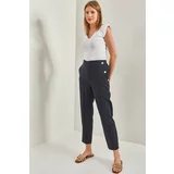 Bianco Lucci Women's Pockets Buttoned Trousers