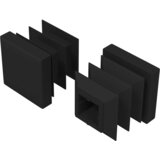  Završne kapice 2 pcs Crna 15 x 15 x 15 mm PP | shoptok.hr