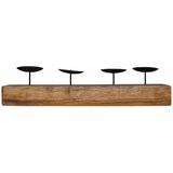  Držač svijeće Prirodna 50 x 15 x 10 cm Masivni teakov drvo | shoptok.hr
