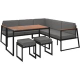 XXXL Lounge Garnitura Mila, Siva, Naravna, 5-Delno | Shoptok.si