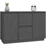  Komoda siva 111 x 34 x 75 cm od masivne borovine | shoptok.hr