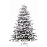 vidaXL Umetno Zložljivo Božično Drevo Bela 240 cm PE in PVC | Shoptok.si