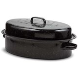 Nava PEKAČ EMAJLIRAN OVALNI S POKROVOM 42x32x19 CM / 6 L, (21211685) | Shoptok.si