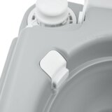 vidaXL Kamperska Kema Siva Telesa + Bela Pokrov Ni primerno | Shoptok.si