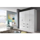 home24 omara za oblačila, bela, bela, visoki sijaj | Shoptok.si
