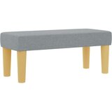 Box Spring Krevet s Madracem i Klupicom Svijetlosiva 90x190 cm Tkanina | shoptok.hr