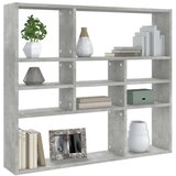  Polica siva boja betona 90 x 16 x 78 cm od iverice | shoptok.hr
