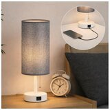  Brilagi - Stona lampa sa USB priključkom TABLON 1xE27/25W/230V bela/siva | Eponuda.com