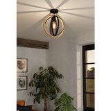 Eglo Basildon plafonjera E27, 32 cm, crna/drvo, 43736 | shoptok.hr
